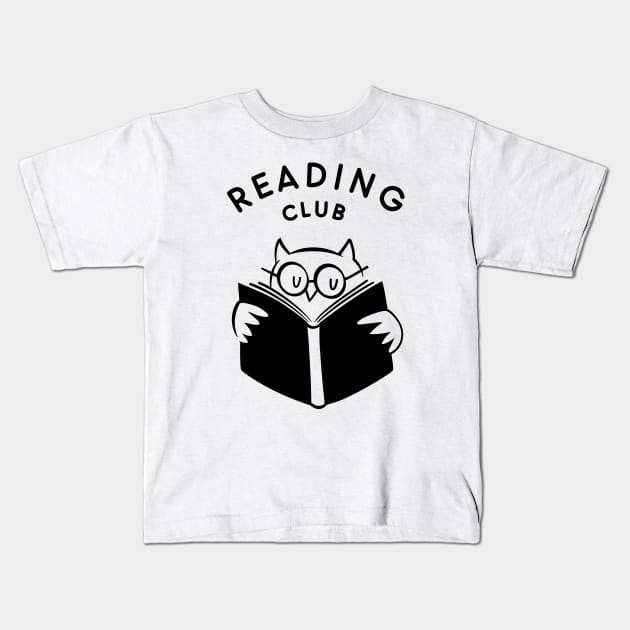 Reading Club Kids T-Shirt by nandino